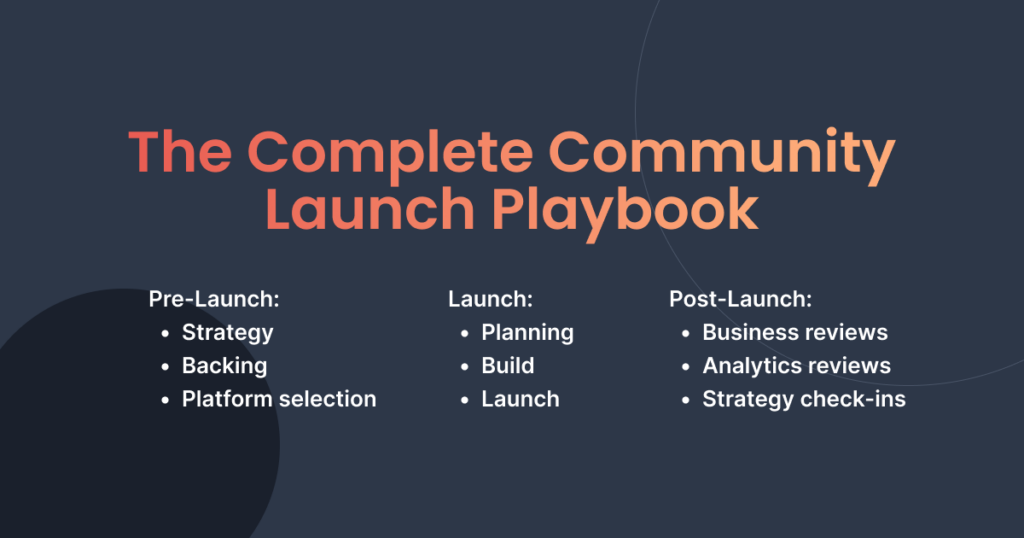 community launch playbook